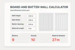 board and batten calculator