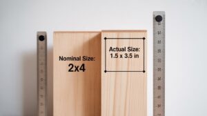 Nominal vs. Actual Lumber Size Comparison